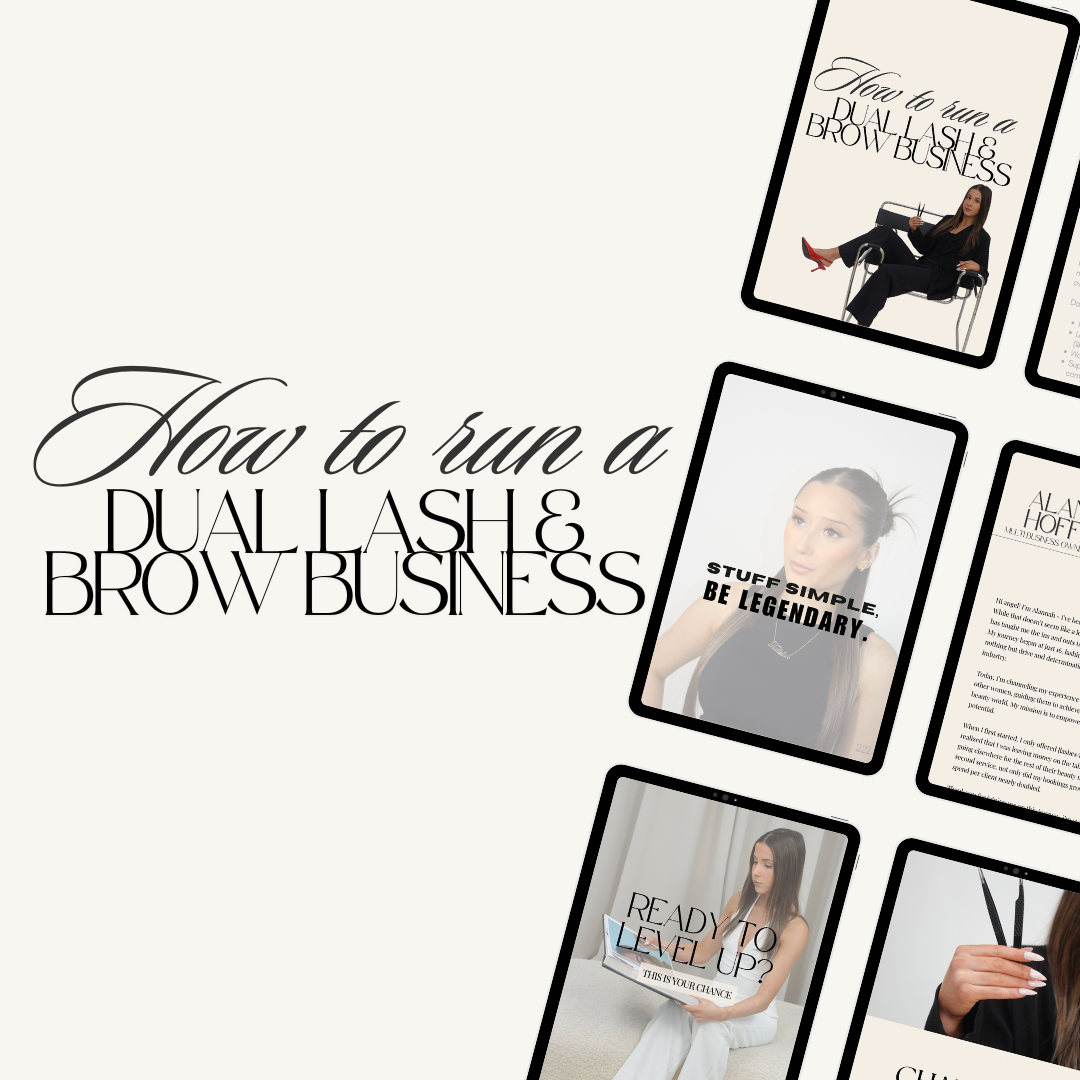 How to run a dual lash & brow business